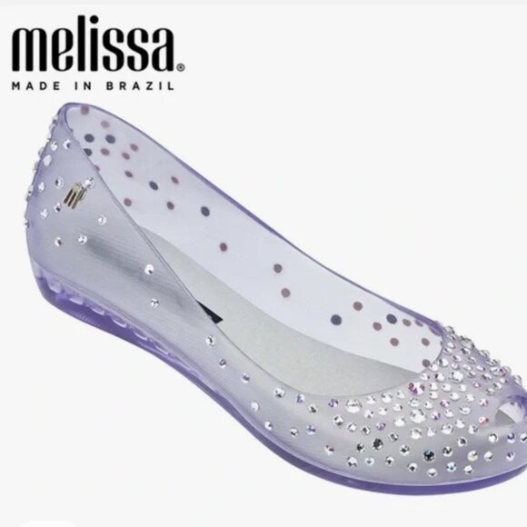 J. Maskrey Melissa Couture with Swarovski Crystals Night Sky Edition Flats Shoes - Picture 1 of 13